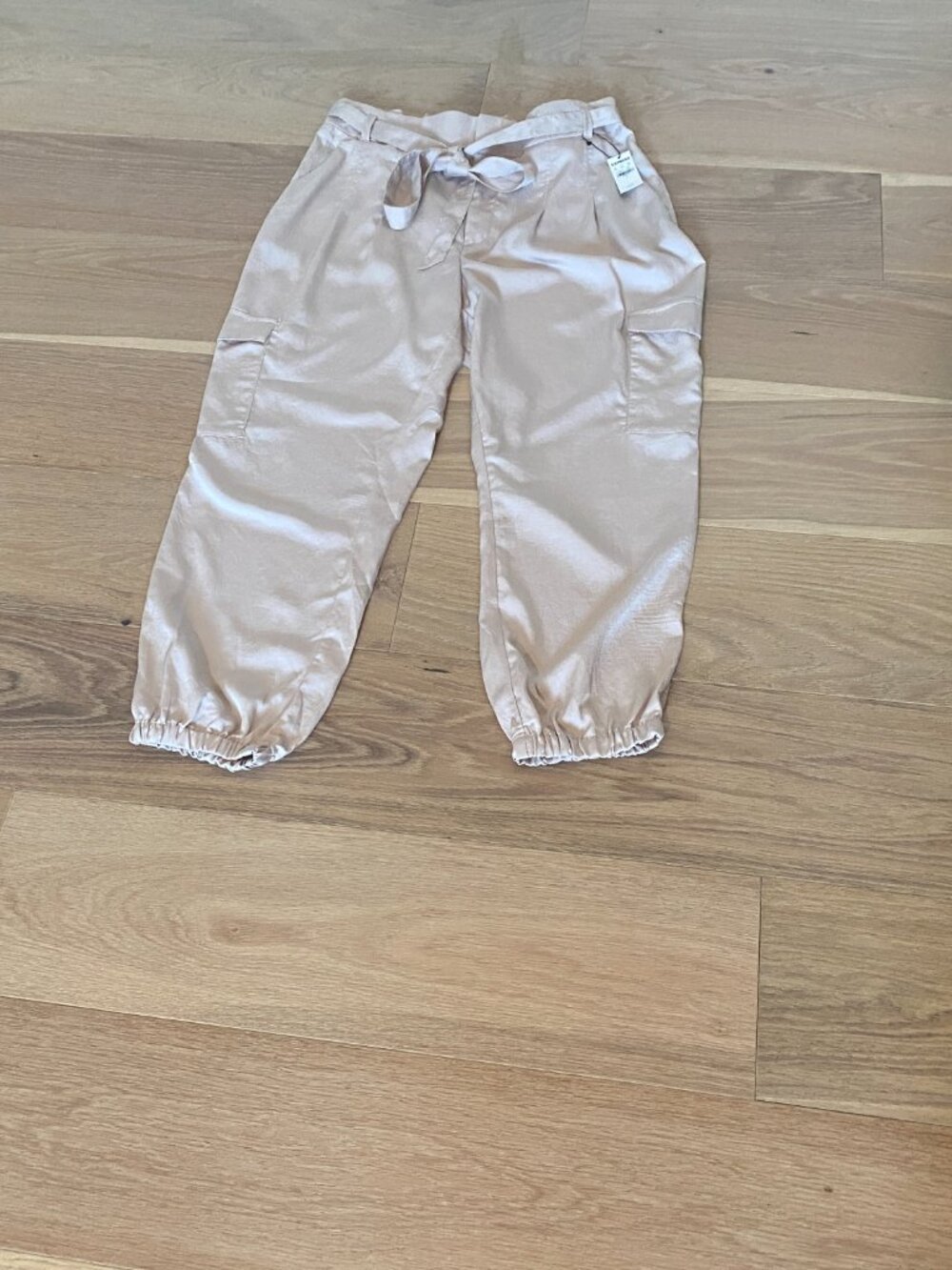 Express Tan Extreme High Rise Cargo Style Pant Size L NWT - Picture 4 of 13